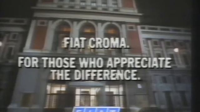 Fiat Croma  Funny 1980 British Tv Ad