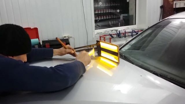 Как убрать вмятину без покраски своими руками смотреть онлайн