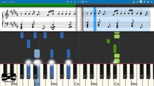 Rauf Faik - 5 минут (на пианино Synthesia cover) Ноты и MIDI