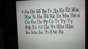 Татарский алфавит.