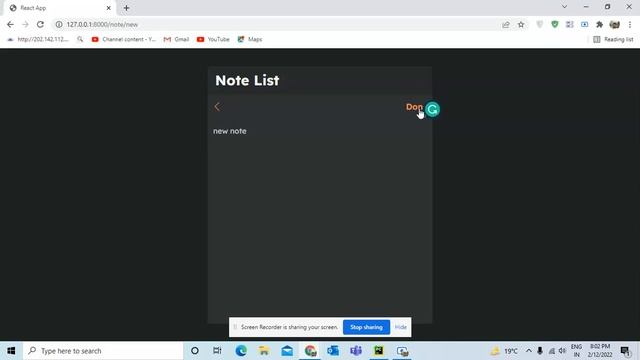 My First React+Django integration a Simple NOTE APP смотреть онлайн