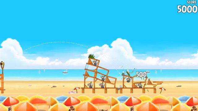 Angry Birds Rio - Beach Volley. Level 8. 3 stars. [HD] смотреть онлайн