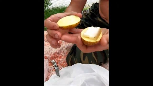 Картошка с Салом / Запеченная в Фольге / На углях смотреть онлайн