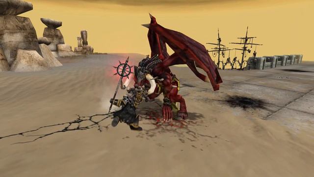 Dawn of War: Soulstorm - Fatality: Chaos Lord defeats Bloodthirster смотреть онлайн
