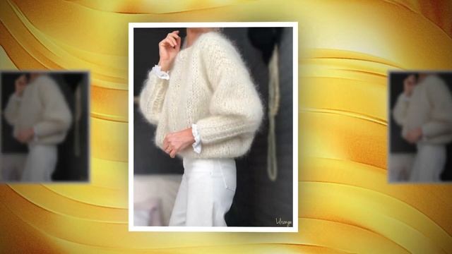 КРАСИВЫЕ ЖЕНСКИЕ СВИТЕРА ИЗ УНИКАЛЬНОЙ ПРЯЖИ смотреть онлайн