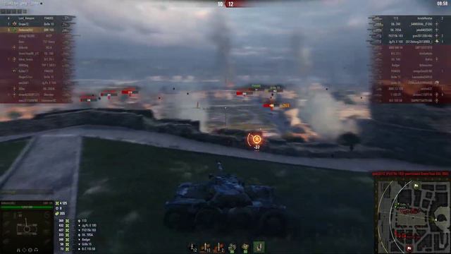 World of Tanks/Мир танков: Panhard EBR 105. 1vs4 Amazing Gameplay смотреть онлайн