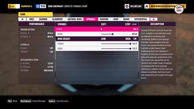Forza Horizon 5 - (430 KMH) Chevrolet Corvette C8 Stingray 2022 Drag Tune | FH5 Corvette C8 Tune смотреть онлайн