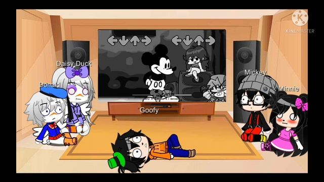 Mickey Mouse and his friends react to Suicide Mouse Fnf mod |mickey mouse x creepypasta x fnf| смотреть онлайн