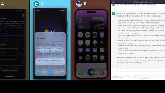 Google Assistant vs Siri vs Bixby (2023 Battle): Which One Is The Closest To Chat GPT смотреть онлайн