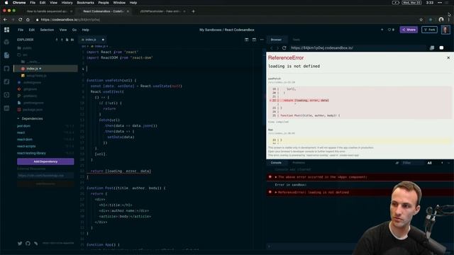Handling Sequenced Fetch calls with React Hooks (and a React Suspense preview) смотреть онлайн