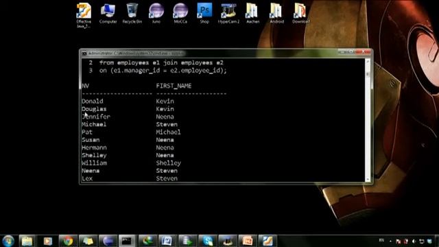 [Oracle] Bài 28 - Sefl join смотреть онлайн