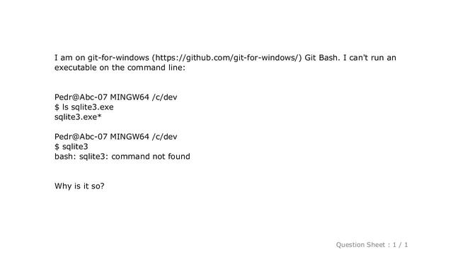 Windows : Why can't Git Bash run my executable? смотреть онлайн
