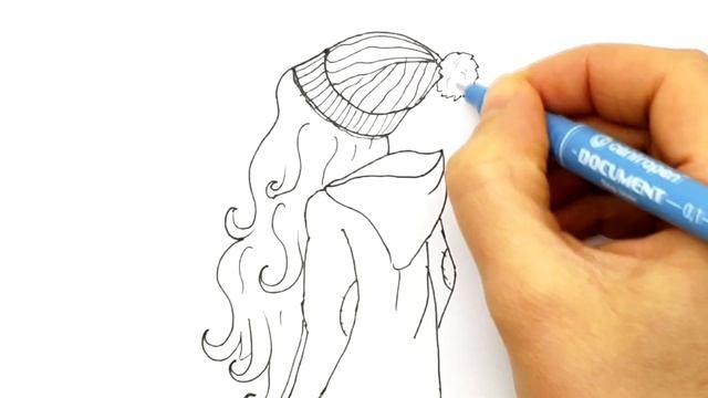 Как нарисовать Девушку, рисунок для срисовки. Просто рисуем девушку поэтапно. #384 смотреть онлайн