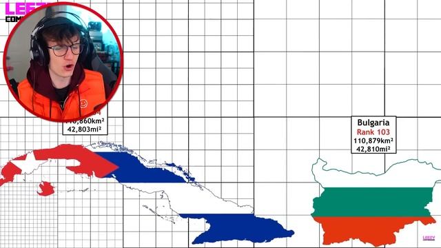 EVERY Country Size Compared смотреть онлайн