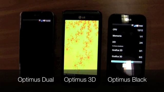 Confronto LG Optimus Dual / 3D / Black, schermi e benchmark смотреть онлайн