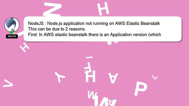 NodeJS : Node.js application not running on AWS Elastic Beanstalk смотреть онлайн