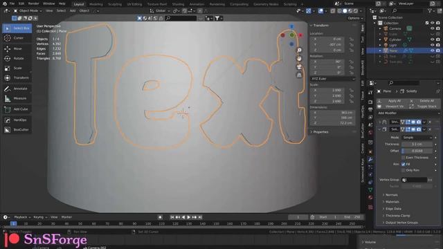 [Forge Bits] Curved Text or Shrinkwrap Text | Blender 3.2 смотреть онлайн