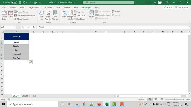 Array vs Collection - Where Array should be used | Advanced VBA in Hindi смотреть онлайн