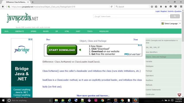 Difference: Class.forName() vs ClassLoader.loadClass().
- javapedia.net смотреть онлайн
