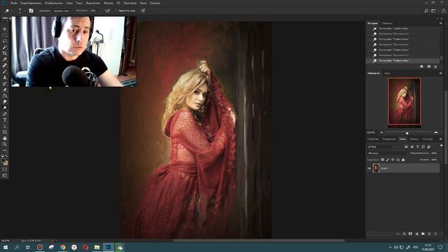 Художественная обработка фотографии Создаём Картина смотреть онлайн