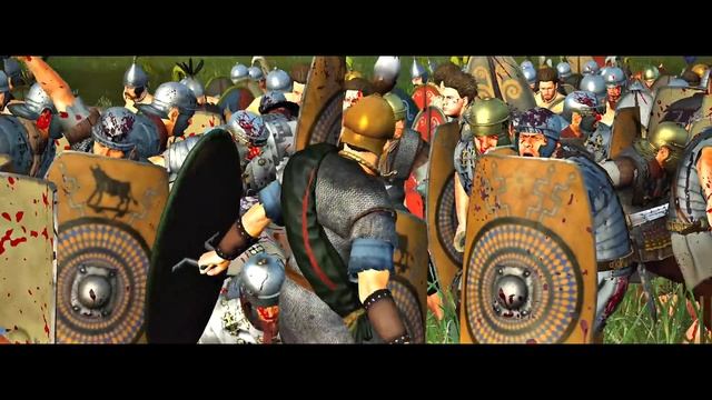 5000 Римских Легионеров VS 25 000 Варваров Галлов - Cinematic Battle - Total War Rome 2 смотреть онлайн