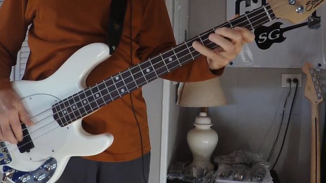 Bartolini Pickup--Sterling Sting Ray--Bass Guitar + Drums Only--Cream--Sitting On Top Of The World смотреть онлайн