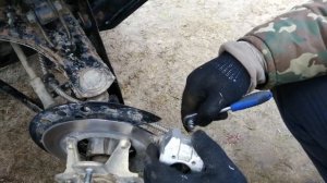 Замена передних колодок на квадроцикле стелс 500 кубов