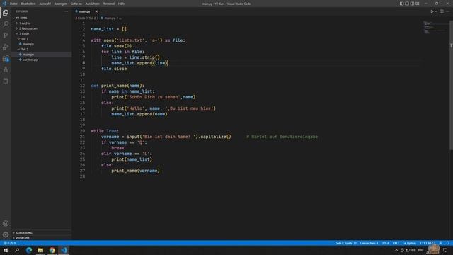 Python für Einsteiger #2 - Variablentypen in Python. Lesen und schreiben von Dateien смотреть онлайн