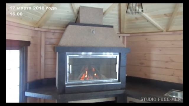 Печь барбекю в беседку от Studio Free-men смотреть онлайн