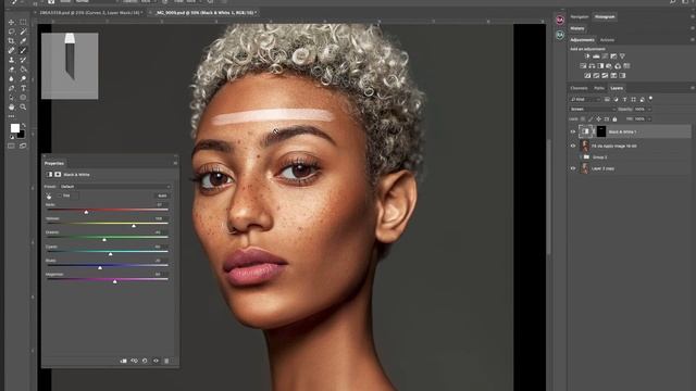 How to apply gold "makeup" photoshop tutorial смотреть онлайн