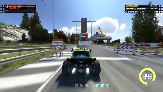 Trackmania TURBO Red Series VALLEY (137). Прохождение кампании на ЗОЛОТО и ЛУЧШЕ! PS4 Pro смотреть онлайн