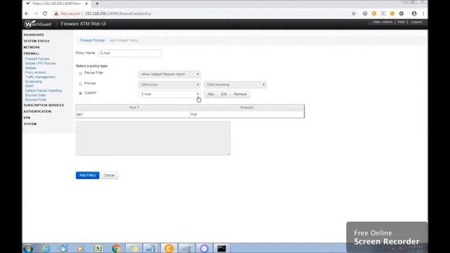 Port Forwarding/Opening port using Watchguard (SNAT) смотреть онлайн