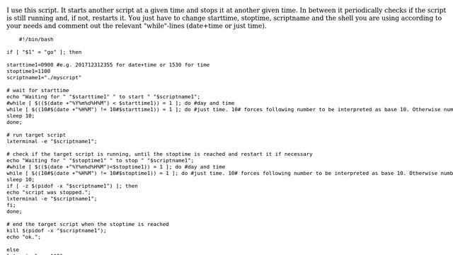 Unix & Linux: Writing a Bash script to run and end at specific times (2 Solutions!!) смотреть онлайн