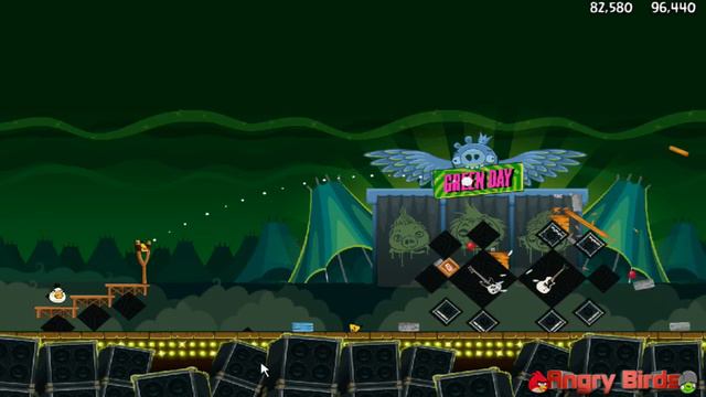 Angry Birds Friends Green Day Level 19 - 3 Star - Facebook смотреть онлайн