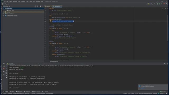 PythonFK#16 - обработка исключений смотреть онлайн