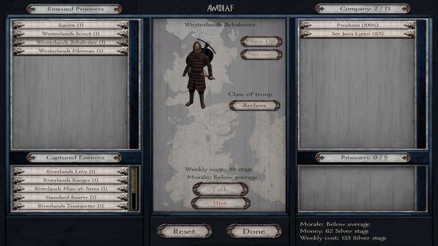 'The Westerlander' | A World of Ice and Fire 6.0 | Gameplay Let's Play Part One. (Warband Mod) смотреть онлайн