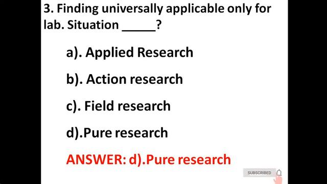 ACC - PMK RESEARCH METHODOLOGY TEST-3 смотреть онлайн