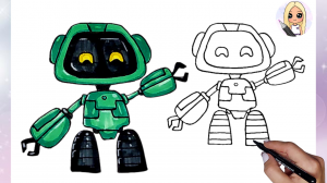Как нарисовать робота Бугги Бот I Poppy PlayTime