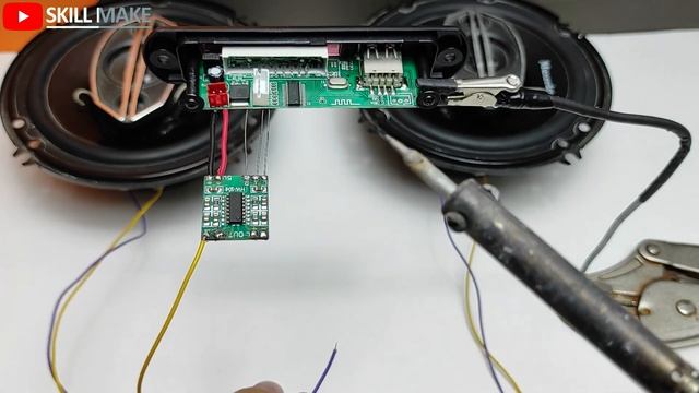 Super Bass Amplifier Using PAM8403 module With MP3 Bluetooth | how to make bluetooth speaker смотреть онлайн