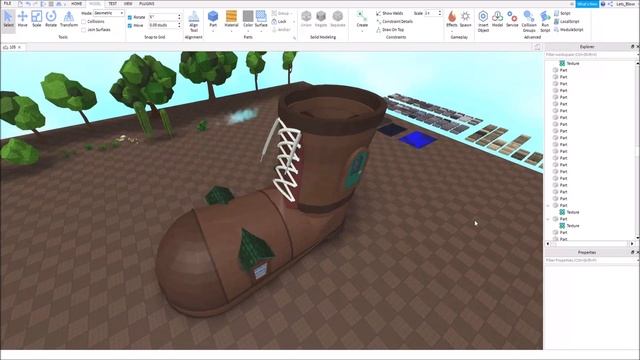 ROBLOX STUDIO SPEED BUILD / Fantasy Shoe House смотреть онлайн