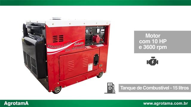 Gerador De Energia à Diesel - ND7000ES3