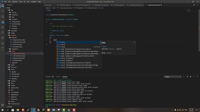 Laravel RESTful Api #05 - Factories & Routes смотреть онлайн