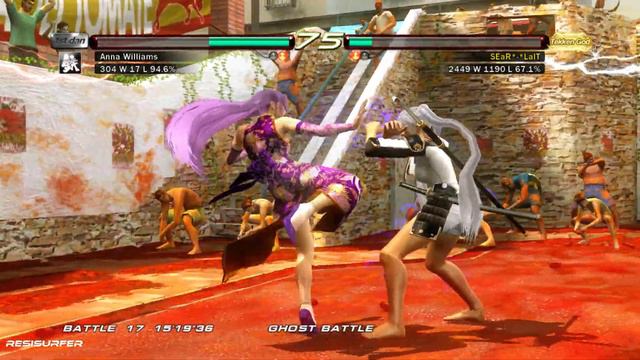 Anna ( Purple Chinese Outfit ) Ultra Hard Tekken 6 UHD 4K 60 FPS смотреть онлайн