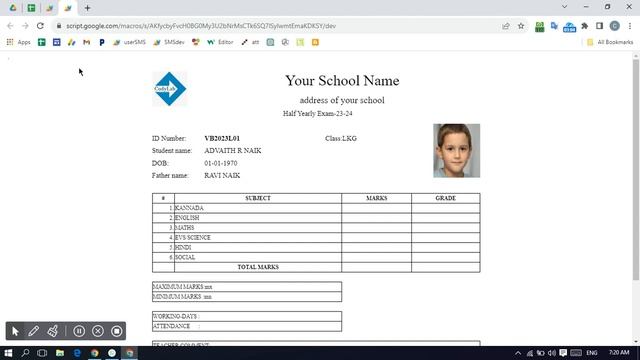 Online student result || Apps script and Google sheet смотреть онлайн