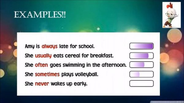 Adverbs of frequency in the present simple!