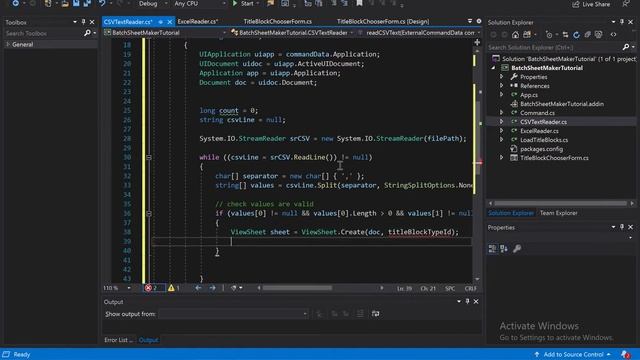 Revit API - Batch Sheet Maker - Part 8 - CSV Reader, Corrections, and Test смотреть онлайн
