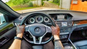 2015 Mercedes-Benz E200 W212 (2.0L 184 л.с.) POV езда и обзор