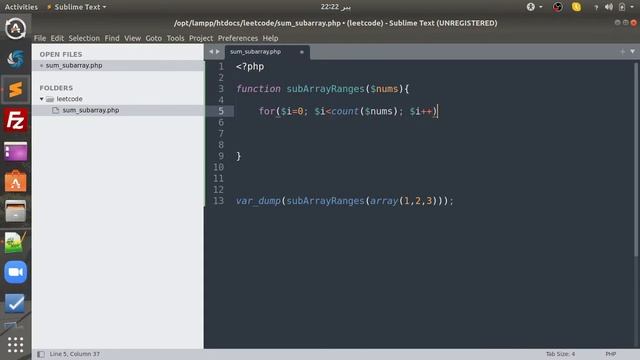 Sum of Subarray Ranges Problem PHP Solution (Leetcode Weekly 271) смотреть онлайн