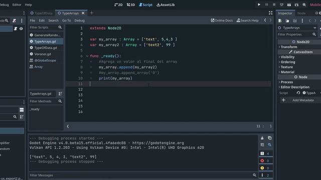 Godot 4 Agregar Datos A Un Array O Arreglo ? смотреть онлайн