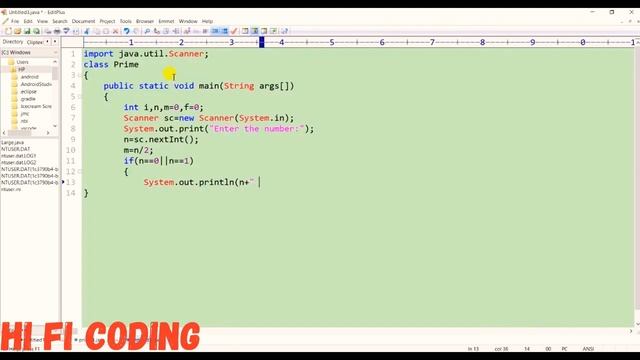 Java Programming:Program to check given number is Prime or not. #bsc #mca смотреть онлайн